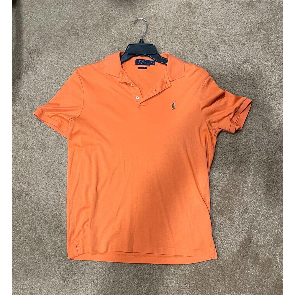 Polo Ralph Lauren Orange Classic Fit Dress Shirt Large Men's